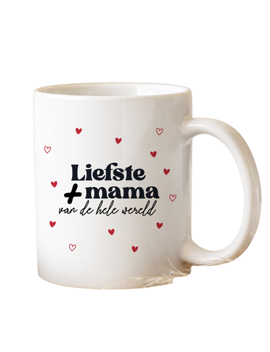 [480972] Minimou | Koffietas "Liefste plus Mama van de hele wereld" Beats of Love 325ml