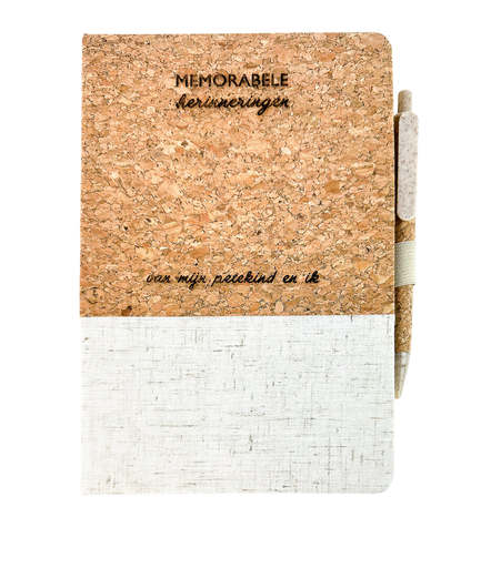 [480974] Minimou | Notitieboek A5 met Pen "Herinneringen van mijn Petekind en ik" Gelijnd 