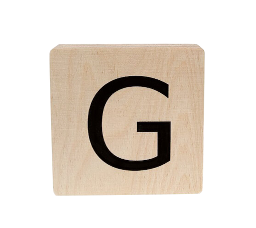 [480714] Minimou | Letter G Hout 10x10cm