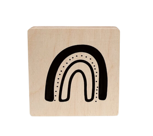 [480746] Minimou | Figuur Regenboog Hout 10x10cm