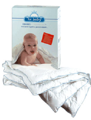 [82793] He Baby | Donsdeken Combatallergy 60° Wasbaar+Droogkast Satijn/Katoen Hoes Vulling:gesilic.hollofilvezel 360gr 100x135 cm