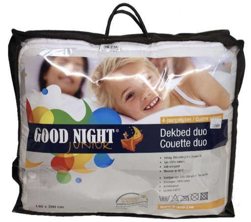 [209922] Good night | Donsdeken Goodnight Junior Duo vr Eenpersoonsbed 140x200cm