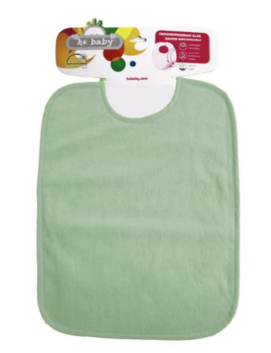 [268536] He Baby | Slabbetje Badstof Lintsluiting Mint 30x40cm