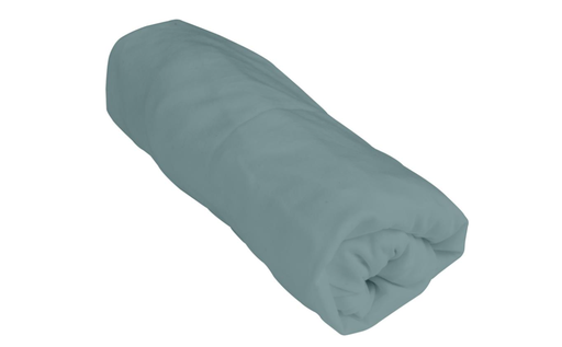 [322157] HOESLAKEN, 40x80/90cm, mist grey green, groen, uni, vr wieg/draagmand, jersey, 100% katoen, kleur240